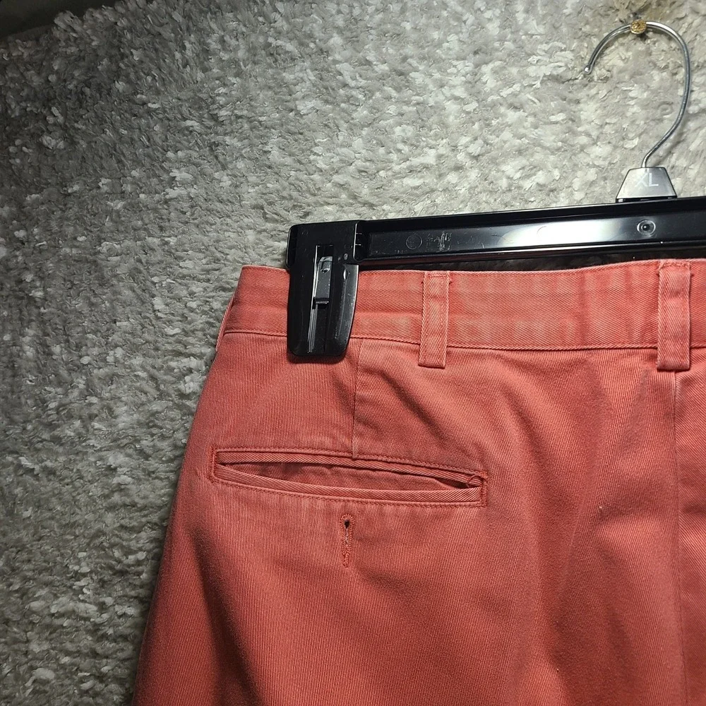 Vintage Polo Ralph Lauren Pants Mens 34 (33X27) Salmon Chino Pleated Preppy